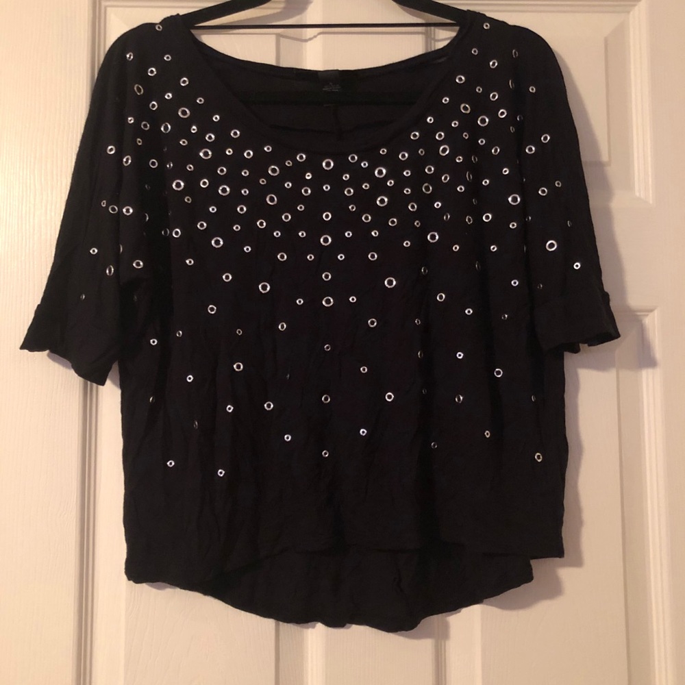 Black Studded Top